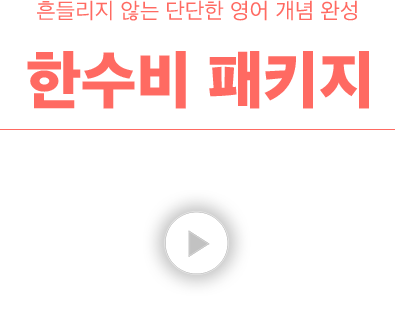 흔들리지 않는 단단한 영어 개념 완성 한수비 패키지 PACKAGE for ZEUSENGLISH